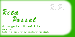 rita possel business card